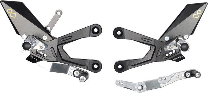Lightech Adjustable Rear Sets With Fold Up Foot Pegs | FTRHO011W