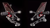 Lightech "R" VERSION ADJ. REAR SETS - KAWASAKI ZX 10R (11-15) | FTRKA003R