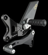 Lightech ADJUSTABLE REAR SETS WITH FOLD UP FOOTPEG KAWASAKI ZX 10R (11-15) | FTRKA003W
