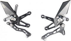 Lightech ADJUSTABLE REAR SETS WITH FOLD UP FOOTPEG KAWASAKI ZX 10R (16) | FTRKA006W