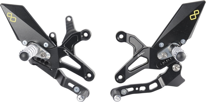 Lightech Adjustable Rear Sets With Fold Up Foot Pegs , Reverse Shifting | FTRKA009W
