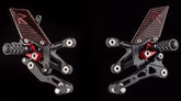 Lightech "R" VERSION" ADJ. REAR SETS - SUZUKI GSXR 600/750 (11-16) | FTRSU002R