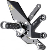 Lightech ADJUSTABLE REAR SETS WITH FIXED FOOTPEG SUZUKI GSXS 1000 (15-16) | FTRSU003