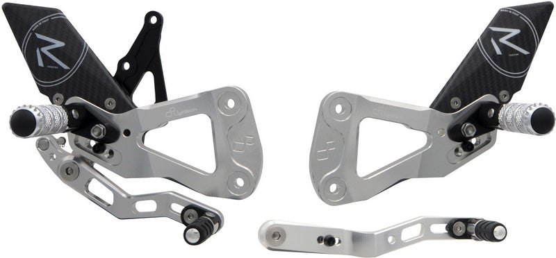 Lightech R Version Rear Sets / Silver | FTRSU004RSIL