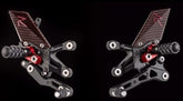 Lightech "R" VERSION" ADJ. REAR SETS ,NORMAL MODE - TRIUMPH SPEED TRIPLE 1050 /1050R (11-16) | FTRTR003R