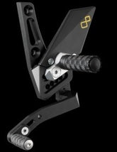 Lightech ADJUSTABLE REAR SETS WITH FOLD UP FOOTPEG -NORMAL MODE - TRIUMPH SPEED TRIPLE 1050 /1050R (11-16) | FTRTR003W