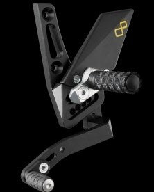 Lightech ADJUSTABLE REAR SETS WITH FIXED FOOTPEG -NORMAL MODE - TRIUMPH DAYTONA SPEED TRIPLE 1050 /1050R (11-16) | FTRTR003