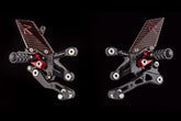 Lightech "R" VERSION" ADJ. REAR SETS - YAMAHA R1 (09-14) | FTRYA001R