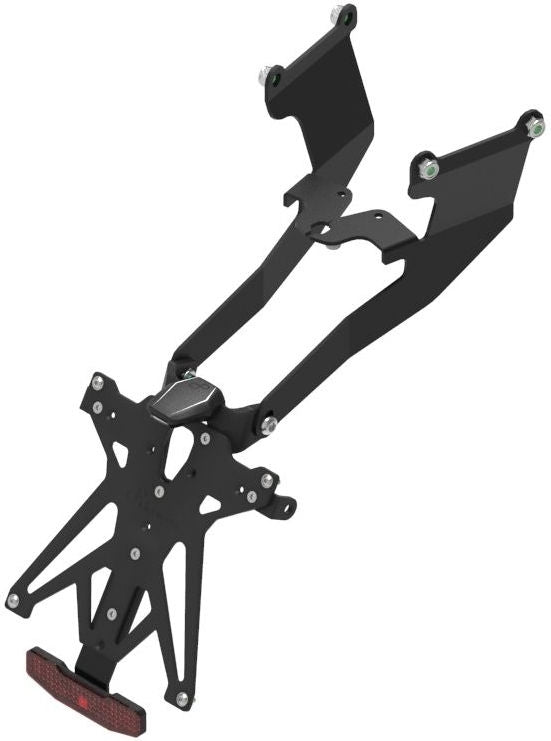 Lightech ADJUSTABLE LICENSE PLATE BRACKETS WITH RETROREFLECTOR - TRIUMPH STREET TRIPLE 675 (07-12) | KTARTR103