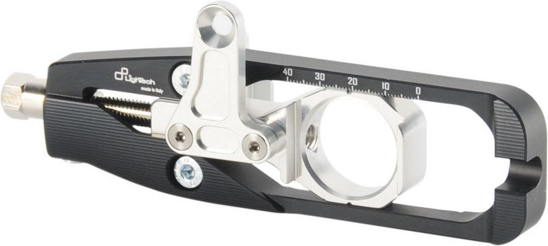 Lightech Chain adjuster for Yamaha R6 (17) with rear brake caliper support (pair) | TEYA008NER