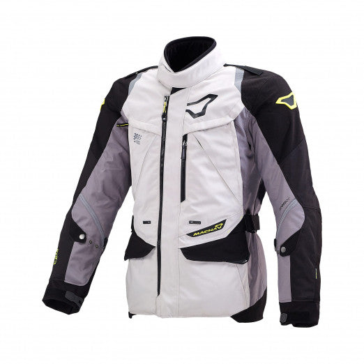 Macna Equator Mens Textile Jackets - Waterproof Light grey/dark grey/black | 1653236-881