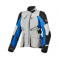 Macna Fusor Women's Textile Jackets - Waterproof L-Grey/Blue/Black | 1653252-851