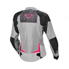 Macna Orcano Women'S Textile Summer Jackets L-Grey/Pink | 1653256-816