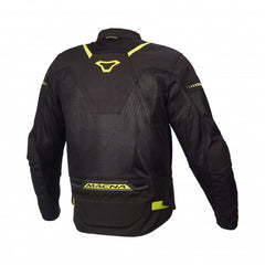 Macna Hurracage Mens Textile Summer Jackets Black/Neon yellow | 1653260-170
