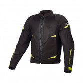 Macna Hurracage Mens Textile Summer Jackets Black/Neon yellow | 1653260-170