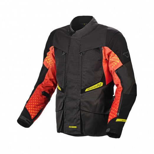 Macna Fusor Mens Textile Jackets - Waterproof Grey/Orange/Black | 1653261-831