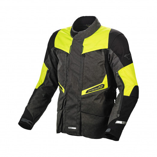 Macna Fusor Mens Textile Jackets - Waterproof NightEye/Neon Yellow | 1653262-117