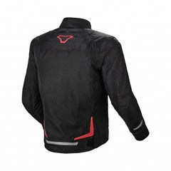 Macna Durago Mens Textile Jackets - Waterproof Black/Red | 1653265-130