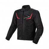 Macna Durago Mens Textile Jackets - Waterproof Black/Red | 1653265-130