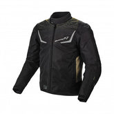 Macna Durago Mens Textile Jackets - Waterproof Black/Olive/Red | 1653265-173