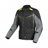 Macna Murano Mens Textile Jackets - Waterproof Black/D-grey/Fluo-yellow | 1653268-187