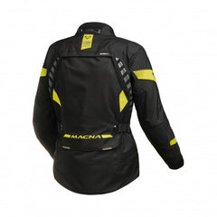 Macna Ultimax Women's Textile Jackets - Waterproof Black/Yellow | 1653275-107