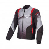Macna Charger Mens Textile Jackets - Waterproof Black/Dark grey/Red | 1653332-183
