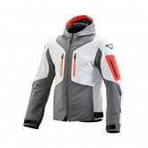Macna Aytee Mens Textile Jackets - Waterproof Light grey/Orange | 1653402-883