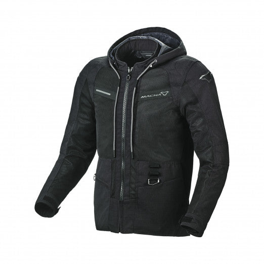 Macna Chinook Mens Textile Summer Jackets Black | 1653512-101