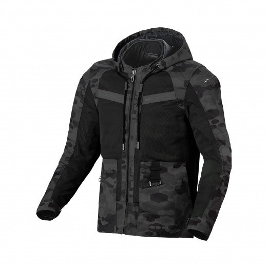 Macna Chinook Mens Textile Summer Jackets Camo Black | 1653512-180