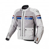 Macna Fluent Mens Textile Summer Jackets L-Grey/Red/Blue | 1653514-853