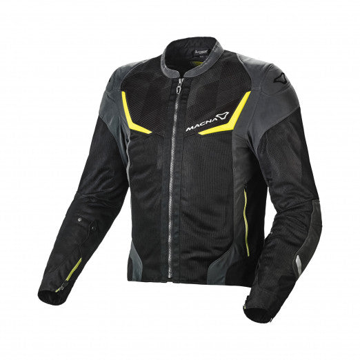 Macna Orcano Mens Textile Summer Jackets Night eye/Neon Yellow | 1653608-117