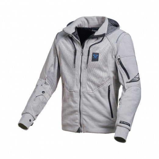 Macna Breeze Mens Textile Summer Jackets Light grey | 1653615-808