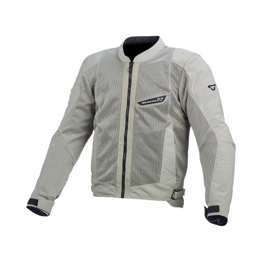 Macna Velocity Mens Textile Summer Jackets Light grey | 1653656-808