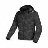 Macna Racoon Mens Textile Jackets - Waterproof Black/Grey Camo | 1653661-180
