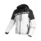 Macna Racoon Mens Textile Jackets - Waterproof Light Grey/Black | 1653661-810