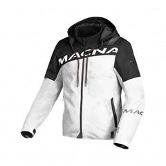 Macna Racoon Mens Textile Jackets - Waterproof Light Grey/Black | 1653661-810