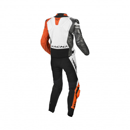 Macna Tracktix 2pc Leather Accessories White/Grey/Orange | 1664104-213