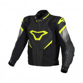 Macna Ripper Mens Leather Jackets Black/Neon yellow | 1667575-170