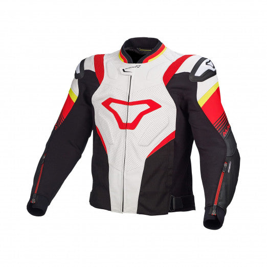 Macna Ripper Mens Leather Jackets White/Black/Red | 1667575-213