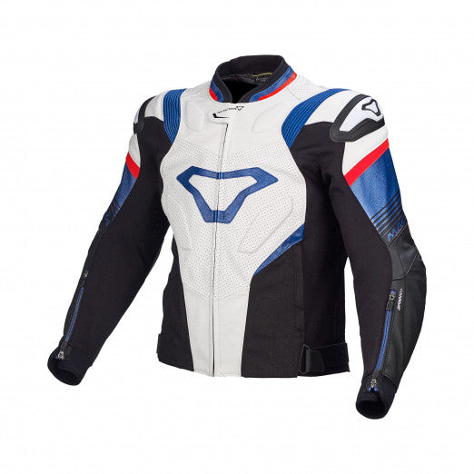Macna Ripper Mens Leather Jackets White/Black/Blue | 1667575-215