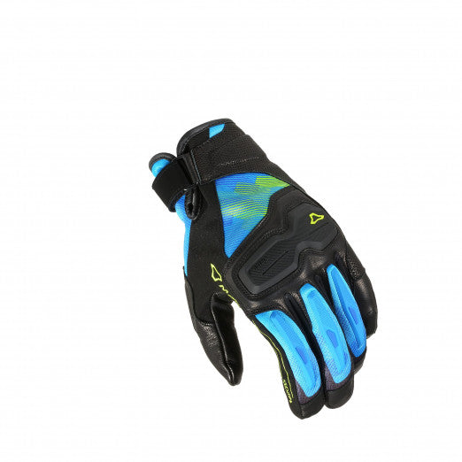 Macna Haros Summer Gloves Black/Blue/Neon yellow | 1906237-157