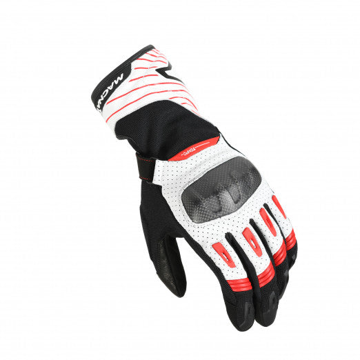 Macna Tempo Gloves Black/White/Red | 1906245-123