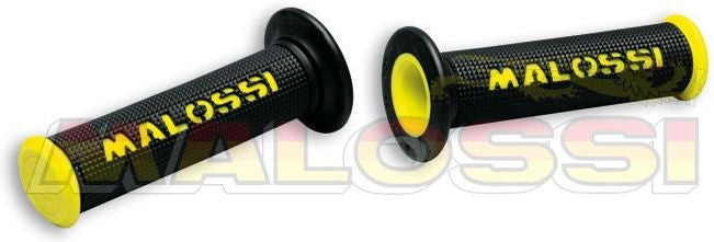MALOSSI Cup Full Diamond Grips Black/Yellow Closed End | 6914060.Y0