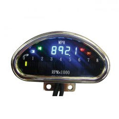 MCS Electronic Cnc Aluminum Speedometer (Mph) Chrome