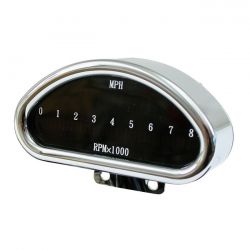 MCS Electronic Cnc Aluminum Speedometer (Mph) Chrome