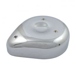 MCS Teardrop Air Cleaner Assembly. Chromed Aluminum
