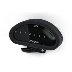 MCS Electronic Cnc Aluminum Speedometer (Kmh) Black