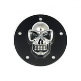 MCS Skull Point Cover. Black/Chrome