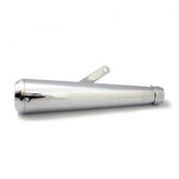 MCS Megaphone Universal Muffler 16.5" Long Chrome With Ta Tip